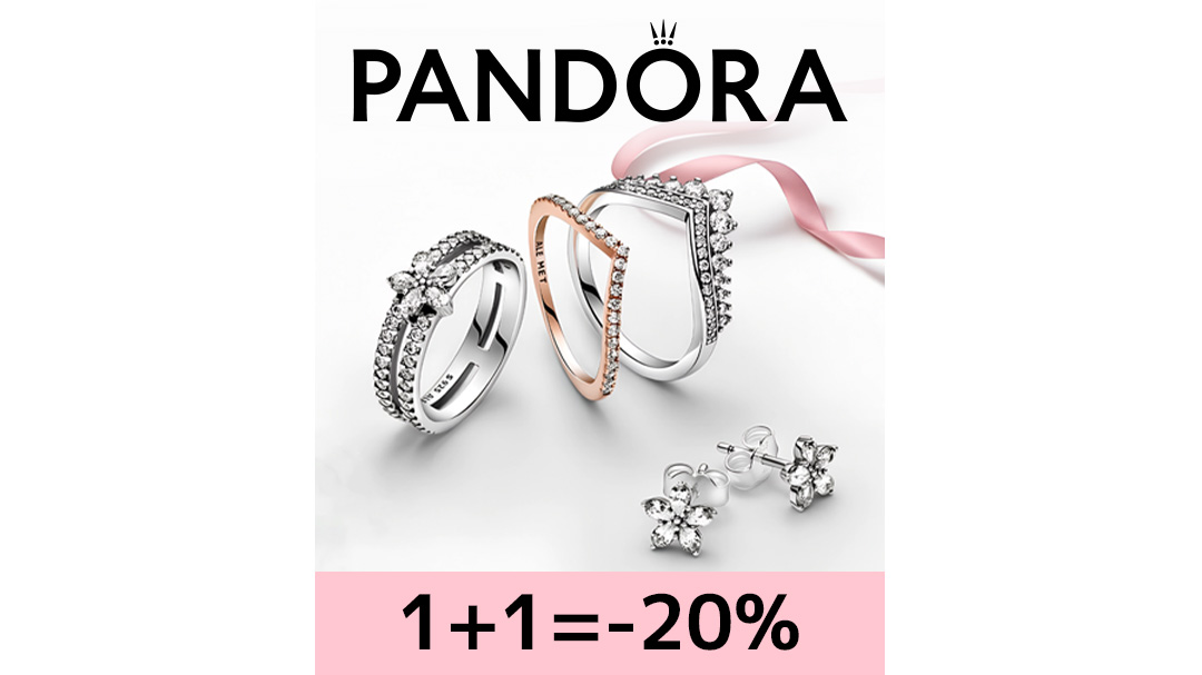 Долгожданная акция Pandora: скидка 20% при покупке от 2-х