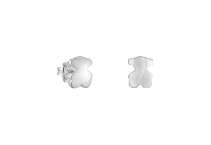 SILVER EARRINGS BEAR 10,5MM