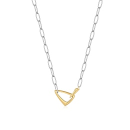 Silver Arrow Link Chunky Chain Necklace