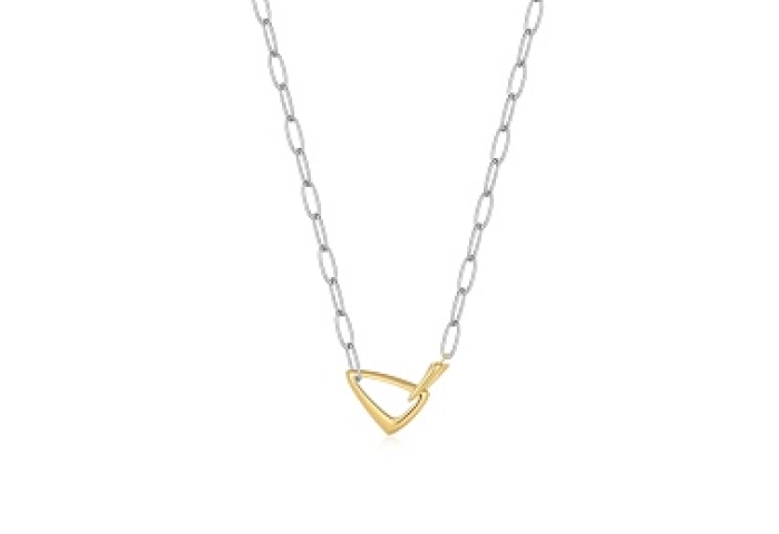 Silver Arrow Link Chunky Chain Necklace