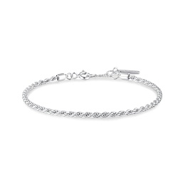 Silver Rope Twist Bracelet