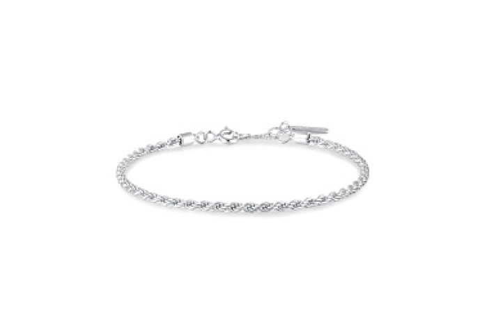 Silver Rope Twist Bracelet