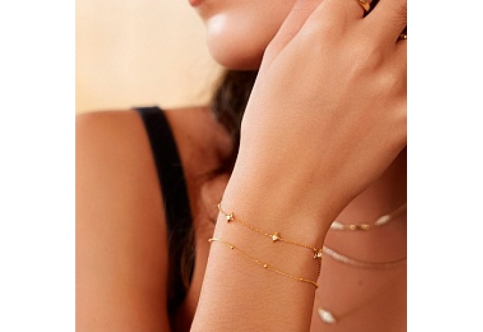 Gold Stars Station Bracelet