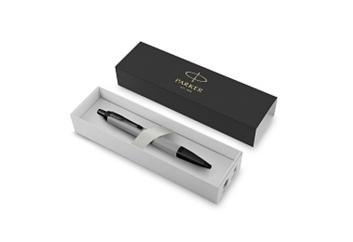 Ручка шариковая Parker &quot;IM Achromatic Grey&quot; синяя, 1,0мм, подарочная упаковка