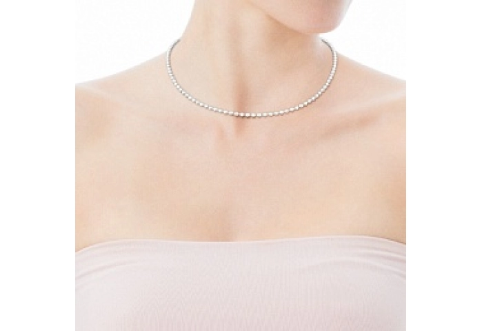 SILVER CHOCKER, BALL 3MM 45CM