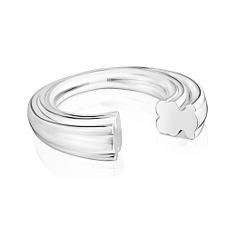 SILVER OPEN RING BEAR N11-12