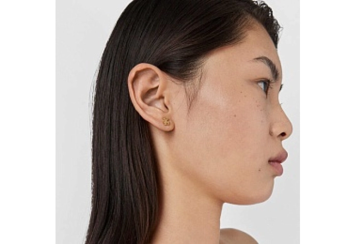 18KT GOLD EARRINGS 8MM