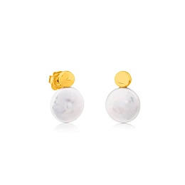 18KT GOLD EARRING CULTURED PEARLS