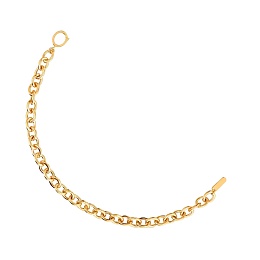 SILVER GOLDPLATED BRACELET OVAL CLOSURE