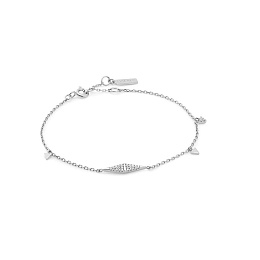 Silver Geometric Chain Bracelet