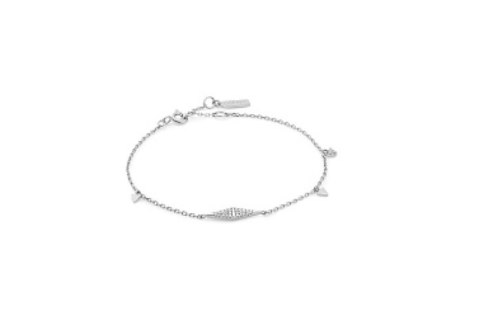 Silver Geometric Chain Bracelet