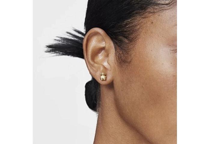 18 KT GOLD EARRINGS BEAR 8MM