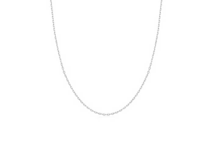 Silver Mini Link Charm Chain Necklace