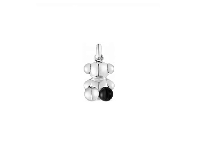 SILVER PENDANT ONYX 16MM