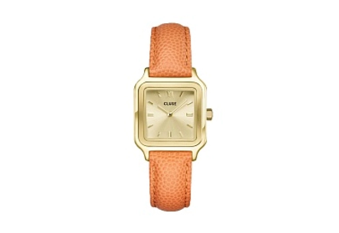 Gracieuse Petite Watch Leather, Apricot Lizard, Go