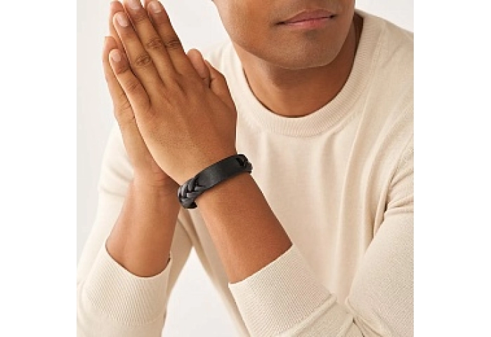 BRACELET LEATHER WITH CZ