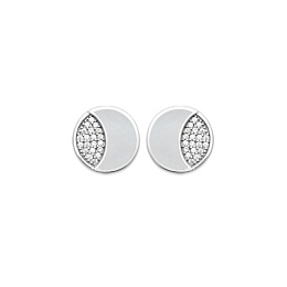 EARRINGSRHODIUM PLATEDSILVER MOP925 CZ