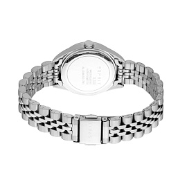 ESPRIT Women Watch, Silver Color Case, Light Grey Dial, Stainless Steel Metal Bracelet, 3 Hands Date