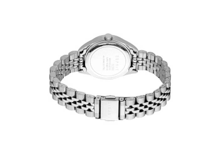 ESPRIT Women Watch, Silver Color Case, Light Grey Dial, Stainless Steel Metal Bracelet, 3 Hands Date