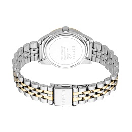 ESPRIT Women Watch, Two Tone Silver & Gold Color Case, White MOP Dial, Two Tone Silver & Gold Color 