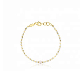 SILVER GOLD PLATED/STEEL BRACELET GEMS