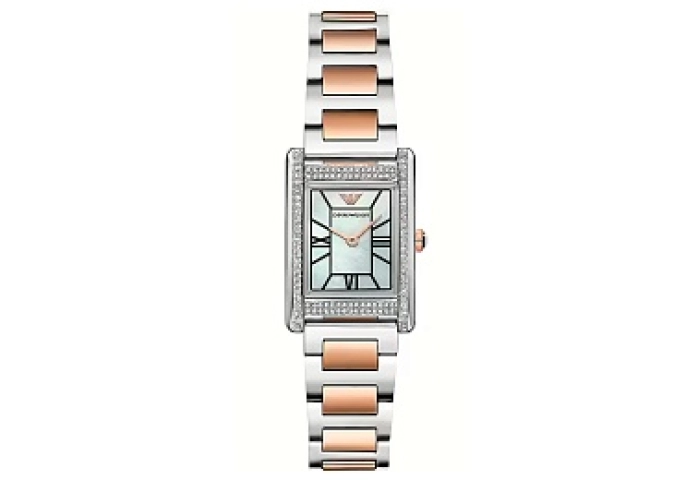 MOP ANALOG WATCH 0 JWL SS METAL BRACELET