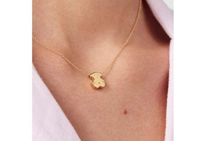 18KT GOLD PENDANT AND CHAIN FR30