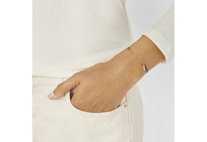 18KT GOLD BRACELET 10MM NYLON CORD