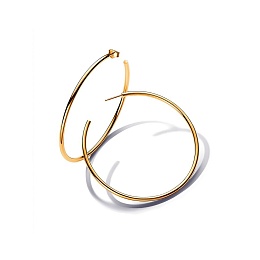 14k Gold-plated hoop earrings