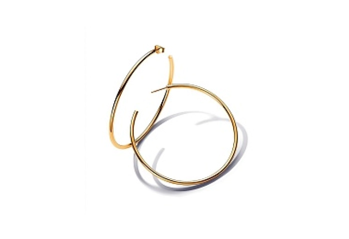 14k Gold-plated hoop earrings