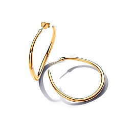 14k Gold-plated hoop earrings