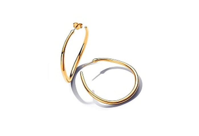 14k Gold-plated hoop earrings