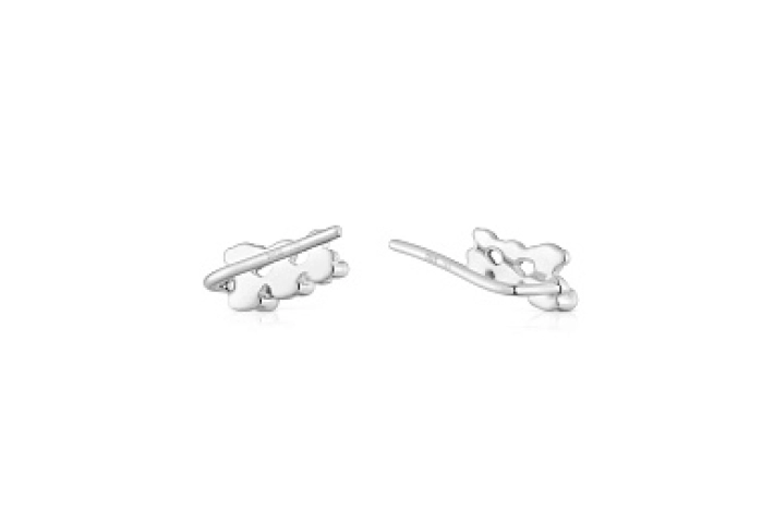 SILVER EARRINGS CLIMBER BEARS