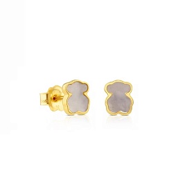 18KT GOLD EARRINGS MOTHER OF PEARL