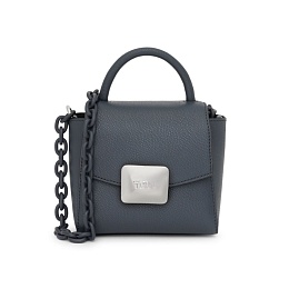 PVC.PU,MINIHANDBAG T LUCIA DARK GREY