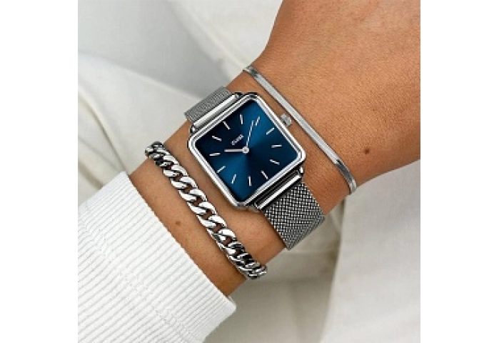 La Tétragone Mesh, Silver, Marine Blue/Silver