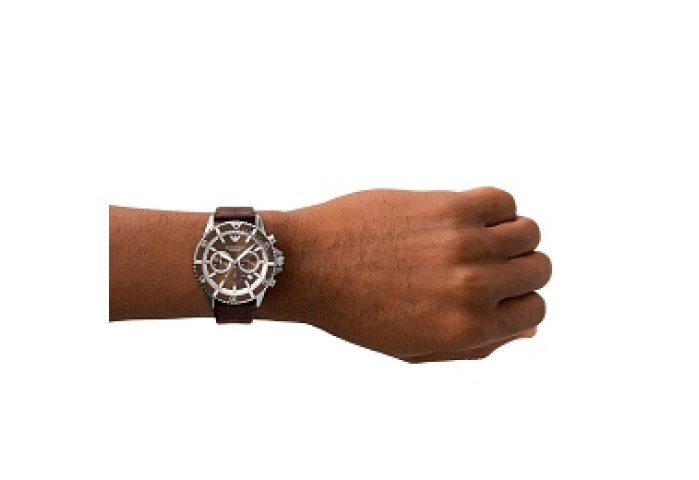 ANALOG WATCH 0 JWL SS LEATHER STRAP