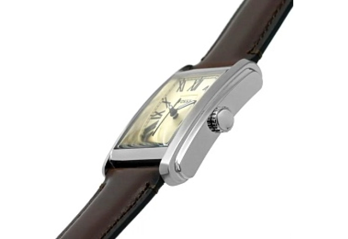 ANALOG WATCH 0 JWL SS LEATHER STRAP