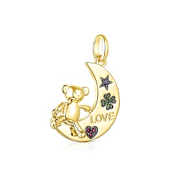 SILVER GOLD PLATED PENDANT GEMSTONES