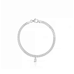 SILVER BRACELET BEAR BNL100 17,5CM