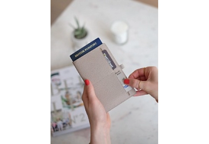 Taupe Passport Sleeve