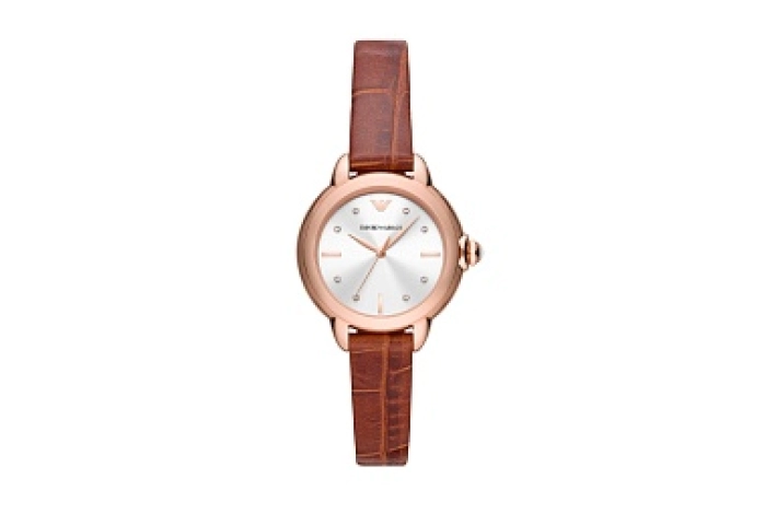 ANALOG WATCH 0 JWL GP LEATHER STRAP