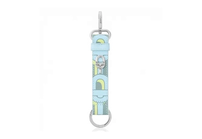 PVC.ZNC.PU,KEYCHAIN MANIF RIB LIGHT BLUE