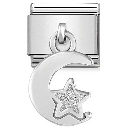 Composable Classic CHARMS acciaio Luna e stella