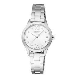 ESPRIT Women Watch, Silver Color Case, Silver Dial