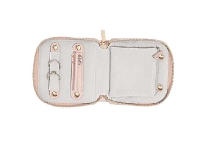 Blush Pink Compact Jewellery Roll