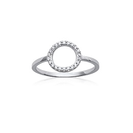 BAGUE ARGENT 925 RHODIE OZ /1230310-58