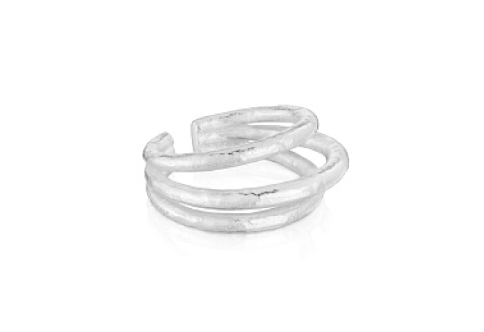 SILVER OPEN RING 3 BAND
