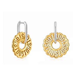 SILVER GOLD PLATED HOOP EARRING 20MM BIC