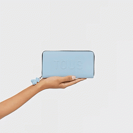 PU.COT,WALLET M.T LA RUE NEW LIGHT BLUE